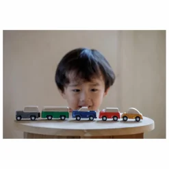 Sale Plan Toys Mini véhicules en bois - Set de 5 Multicolore