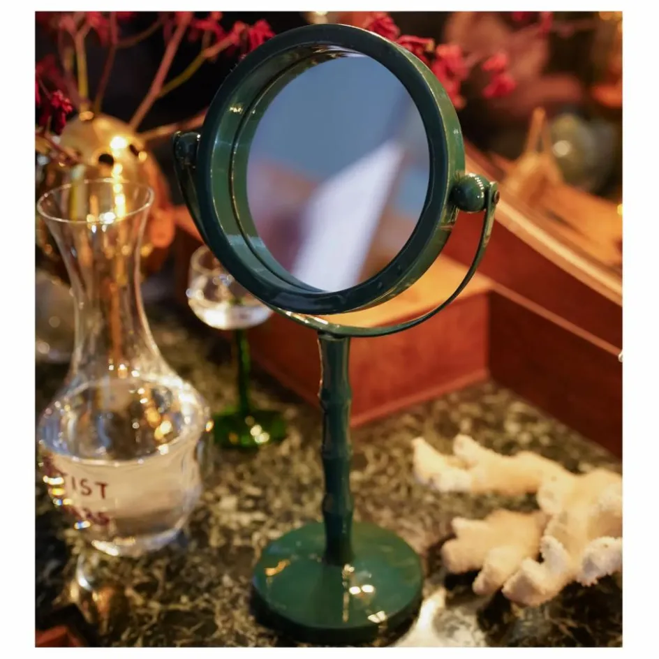 Clearance Anna + Nina Miroir à poser Bamboo | Vert