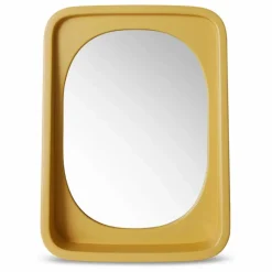 Online HKliving Miroir Curve | Jaune moutarde