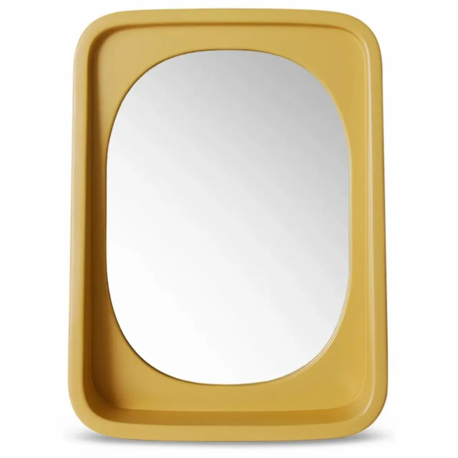 Online HKliving Miroir Curve | Jaune moutarde