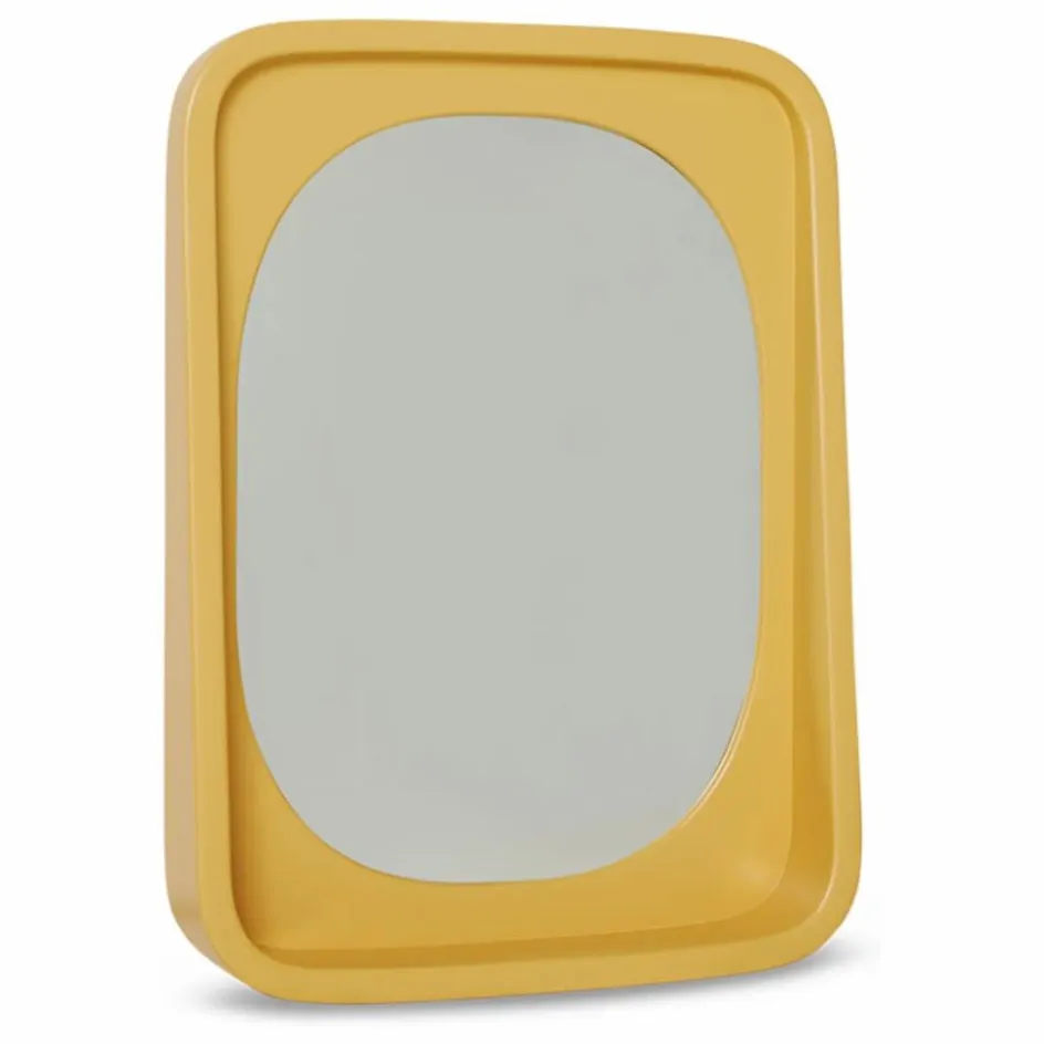 Online HKliving Miroir Curve | Jaune moutarde