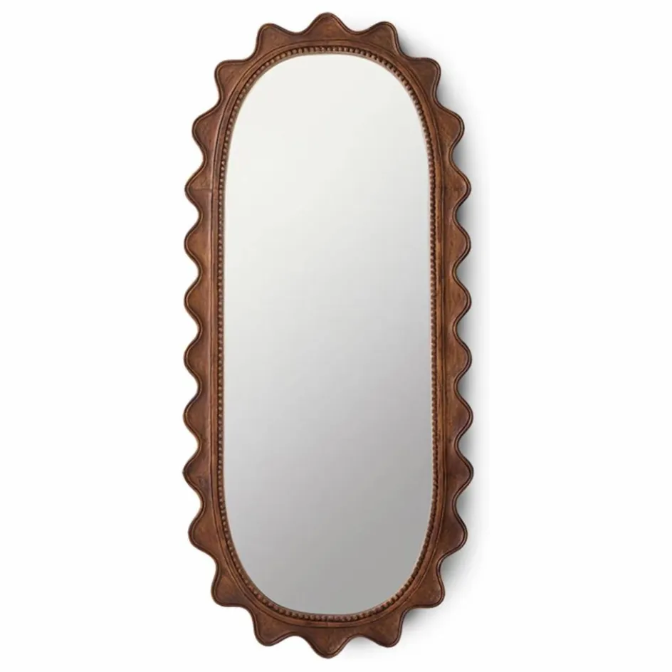 HKliving Miroirs*Miroir en bois Ripple |