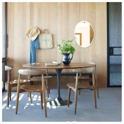 Discount M Nuance Miroir extra plat biseauté - forme aléatoire ovale 50x66 cm Naturel
