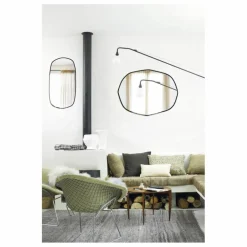 Hot M Nuance Miroir extra plat biseauté contour - forme aléatoire 66x85 | Noir