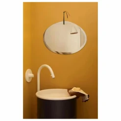 Best M Nuance Miroir extra plat biseauté - forme aléatoire ovale horizontale 55x40 cm Naturel