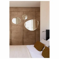 Best M Nuance Miroir extra plat biseauté - forme aléatoire ovale horizontale 55x40 cm Naturel