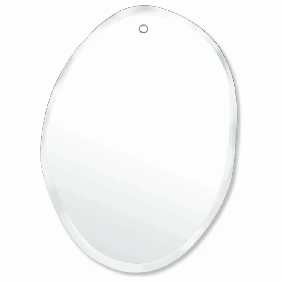 New Miroir extra plat biseauté - forme aléatoire ovale verticale 25x32 cm Miroirs