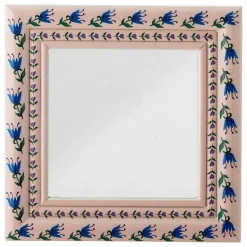 Online Bloomingville Miroir mural Badia en pin | Rose