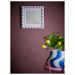 Online Bloomingville Miroir mural Badia en pin | Rose