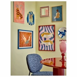 Online Bloomingville Miroir mural Badia en pin | Rose