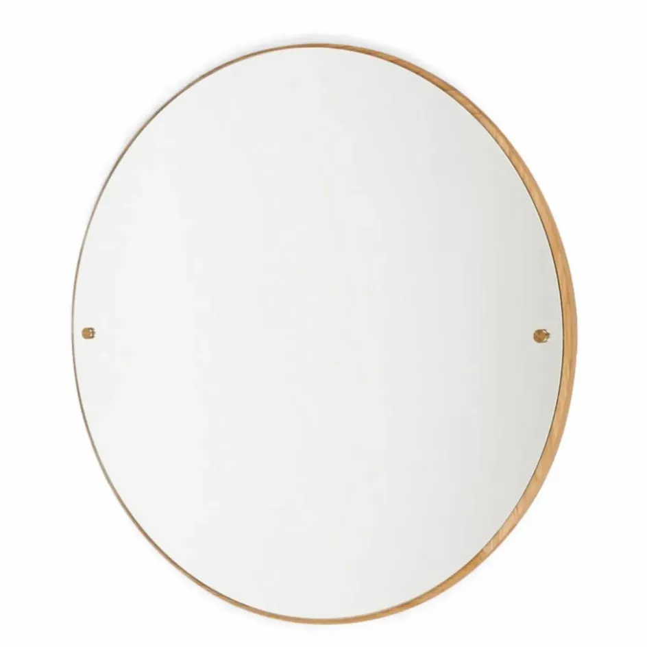 Discount Miroir rond CM1 en bois | Miroirs