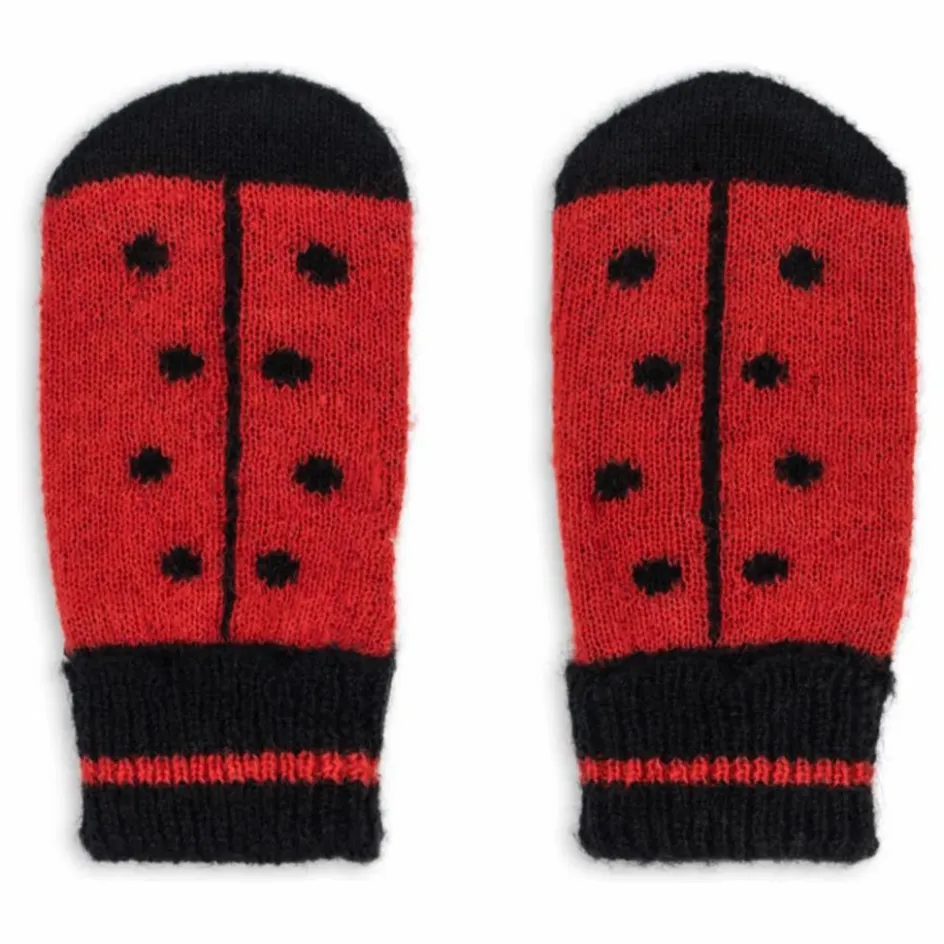 Konges Sløjd Mitaines Coccinelle Laine Mérinos ||Enfant Accessoires De Mode|Accessoires