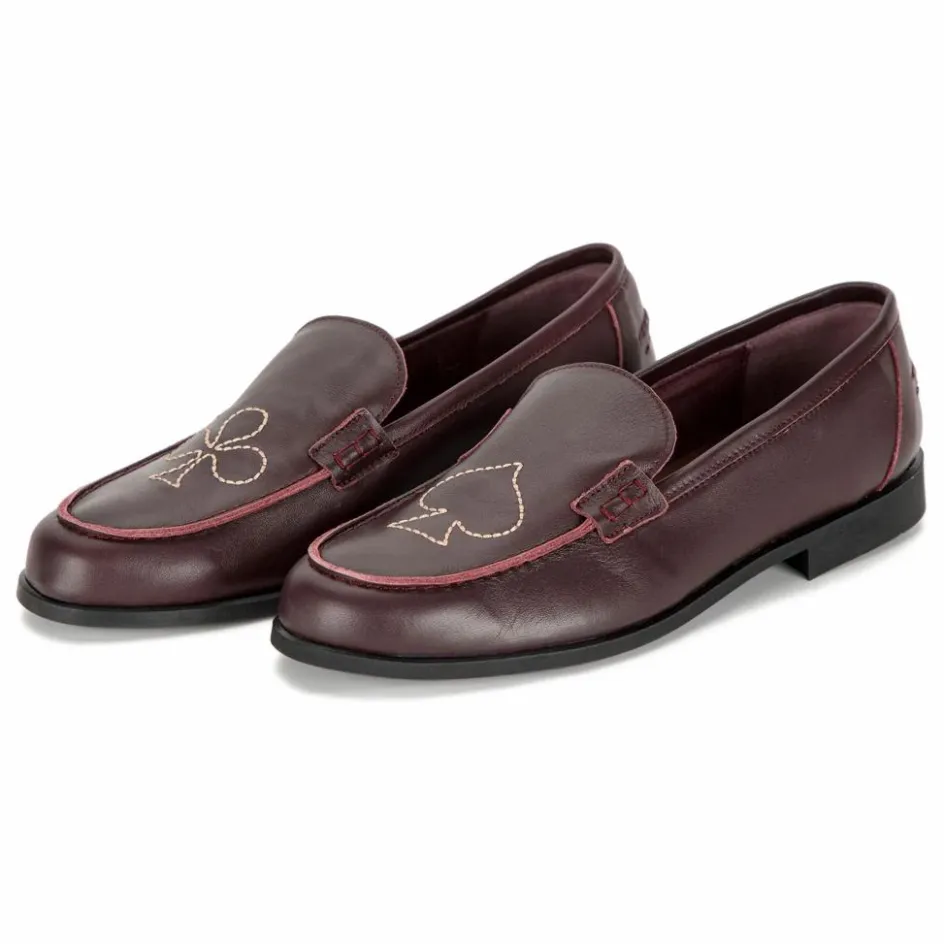 Best Mocassins Brodés Cuir - Collection Femme | Femme Derbies, Mocassins, Ballerines