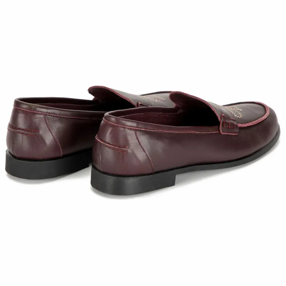 Best Mocassins Brodés Cuir - Collection Femme | Femme Derbies, Mocassins, Ballerines