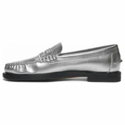 New Sebago Mocassins Dan Métallisés | Argenté