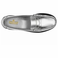 New Sebago Mocassins Dan Métallisés | Argenté