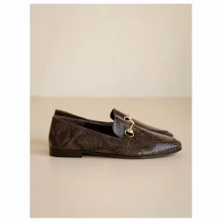 Femme Bobbies Derbies, Mocassins, Ballerines*Mocassins Jill Cuir Embossé Serpent |