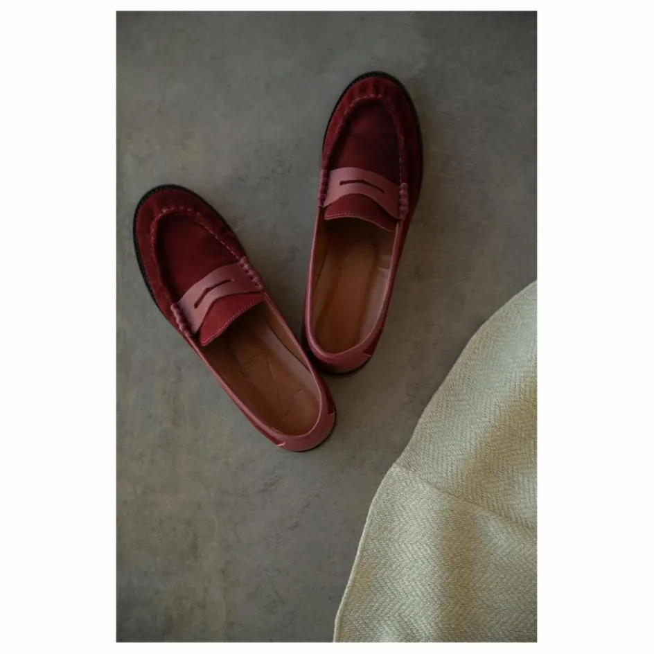 Hot Mocassins Penny Suède | Femme Derbies, Mocassins, Ballerines