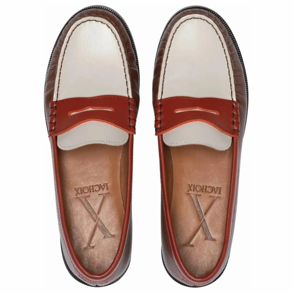Lachoix Mocassins Penny Tricolore ||Femme Derbies, Mocassins, Ballerines