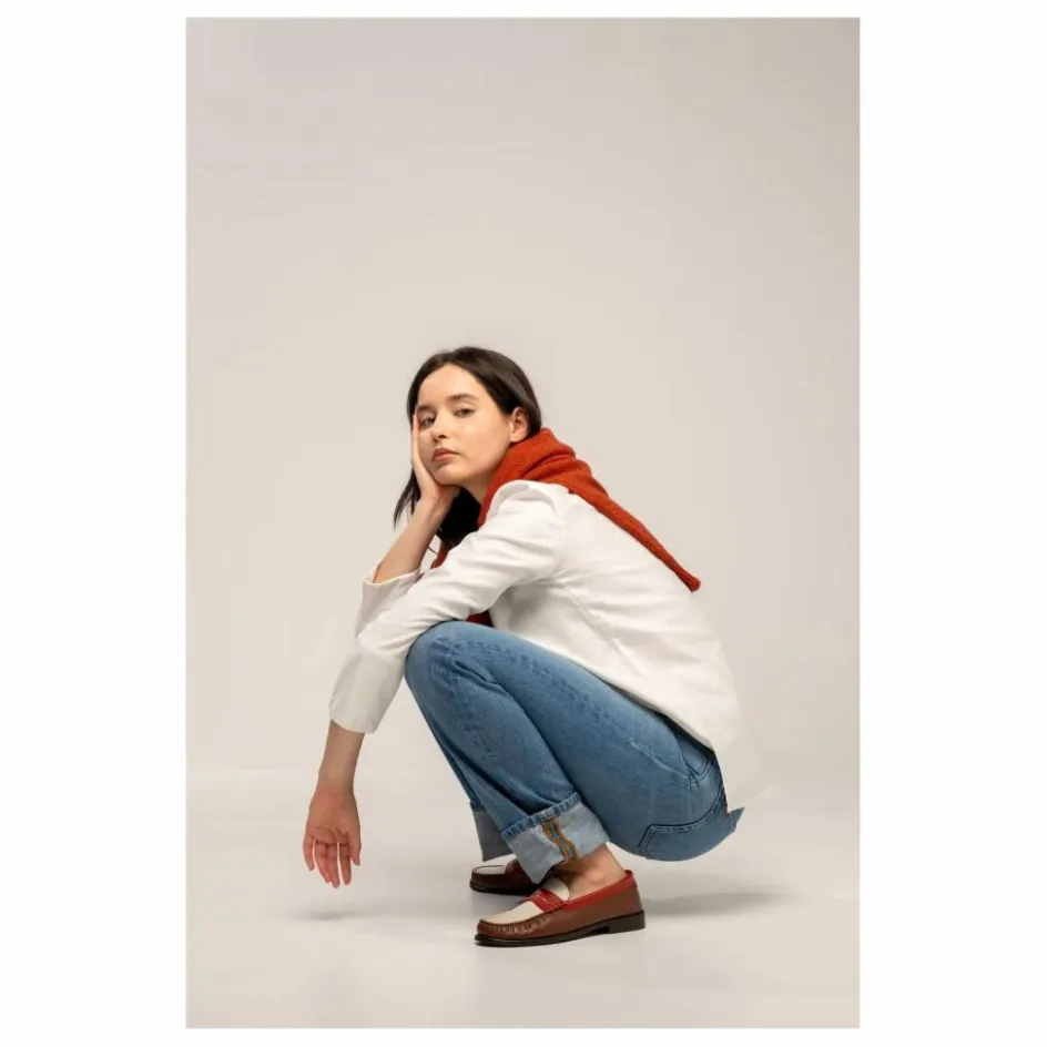 Lachoix Mocassins Penny Tricolore ||Femme Derbies, Mocassins, Ballerines