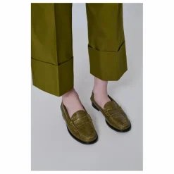 Best Augusta Mocassins Zoe Effet Crocodile | Vert olive