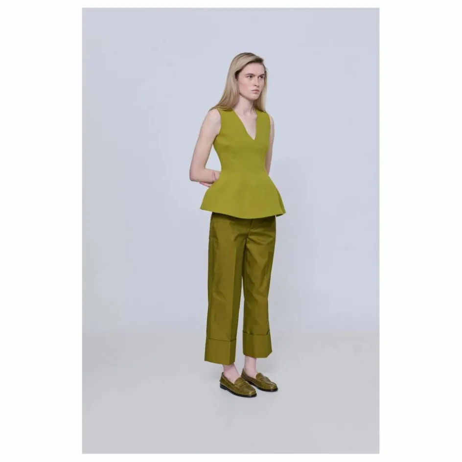Best Augusta Mocassins Zoe Effet Crocodile | Vert olive