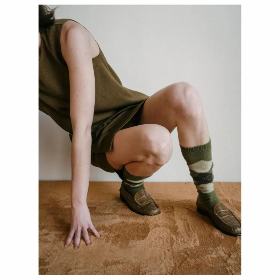 Best Augusta Mocassins Zoe Effet Crocodile | Vert olive
