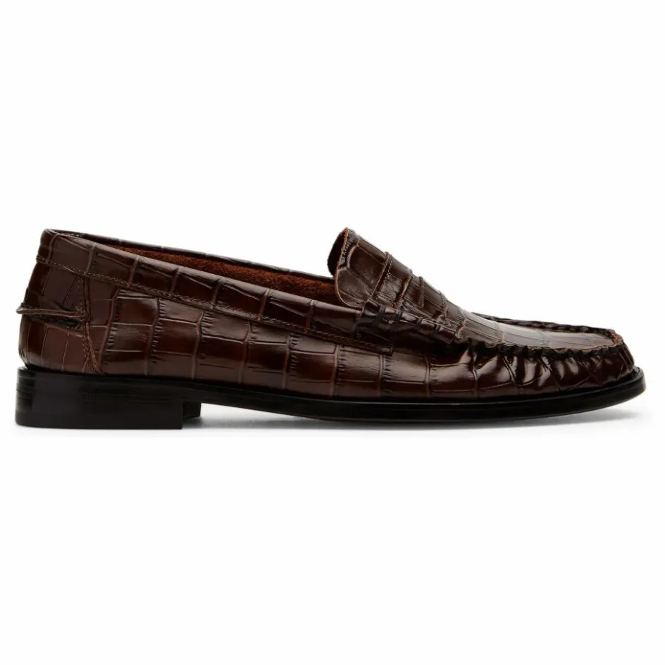 Femme Augusta Derbies, Mocassins, Ballerines*Mocassins Zoe Effet Crocodile |