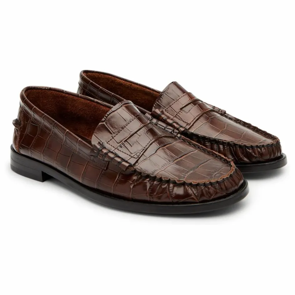 Femme Augusta Derbies, Mocassins, Ballerines*Mocassins Zoe Effet Crocodile |