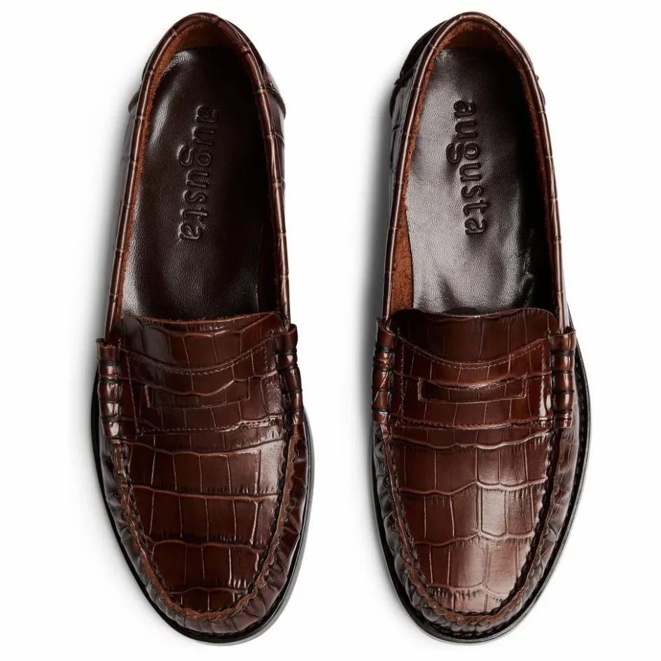 Femme Augusta Derbies, Mocassins, Ballerines*Mocassins Zoe Effet Crocodile |