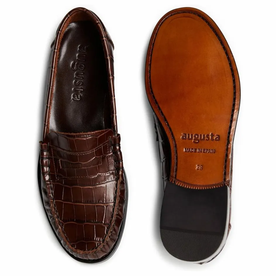 Femme Augusta Derbies, Mocassins, Ballerines*Mocassins Zoe Effet Crocodile |