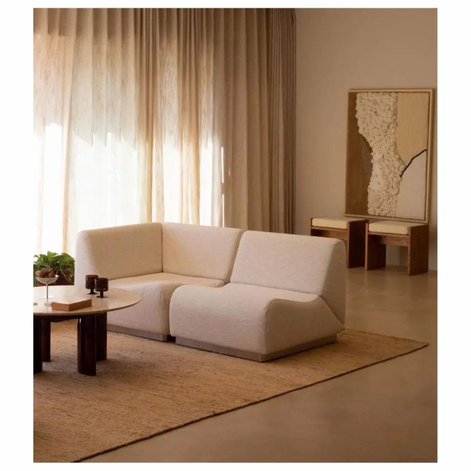 The Socialite Family Module d'angle Rotondo en tissu tramé || Canapés, Fauteuils