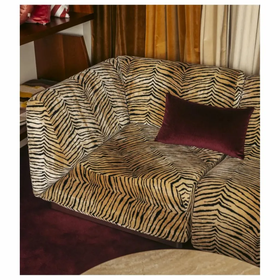 Online Module d'angle Rotondo en velours | Canapés, Fauteuils