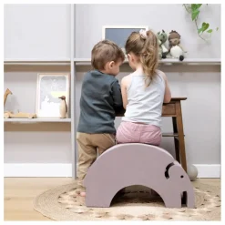 Online BObles Module de motricité Eléphant en EVA | Rose