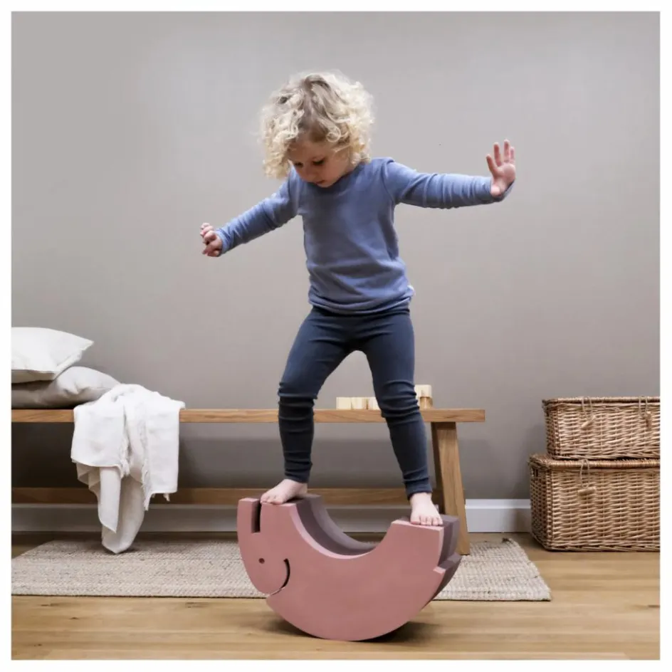 Sale BObles Module de motricité Eléphant en EVA | Rose