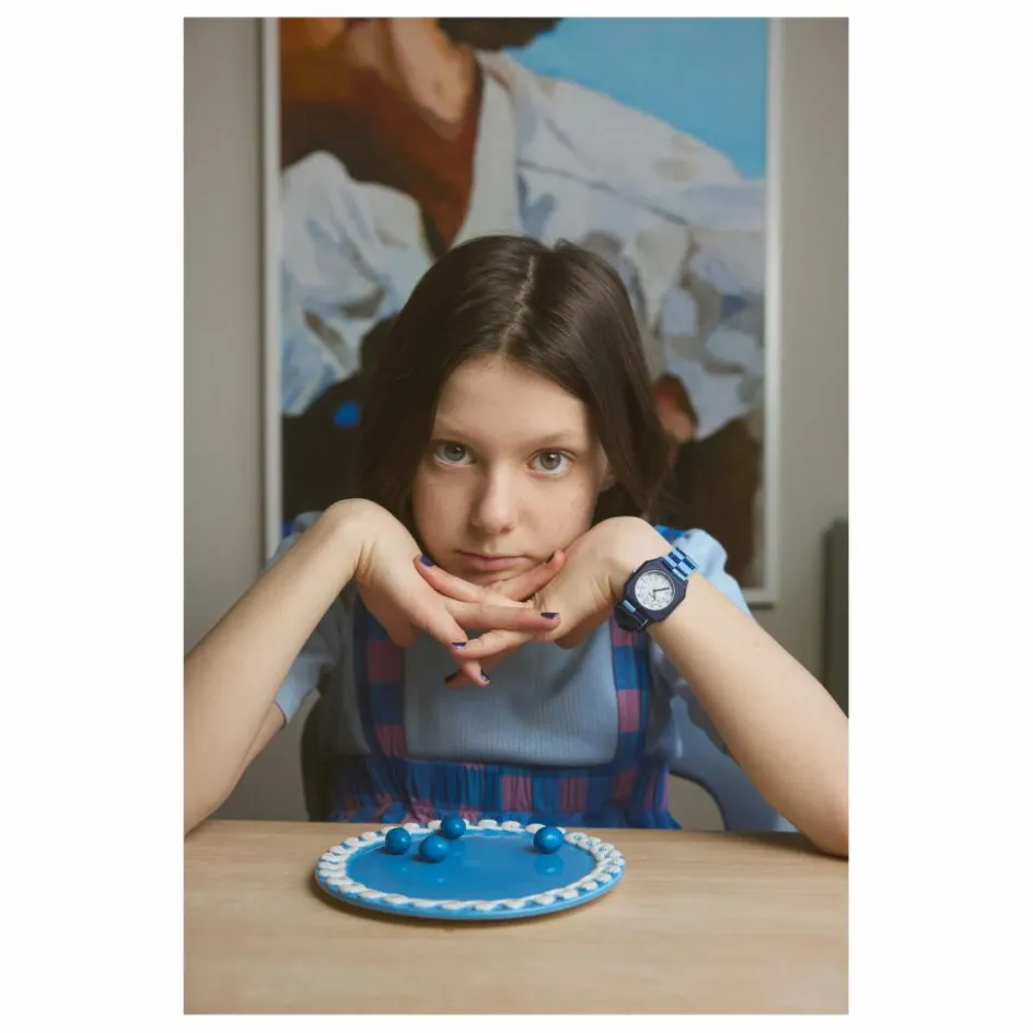 Mini Kyomo Montre Damier Blue Sunday ||Enfant Bijoux, Montres|Accessoires De Mode