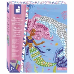 Janod Mosaïques Dauphins et Sirènes - x Hachette| Loisirs Créatifs