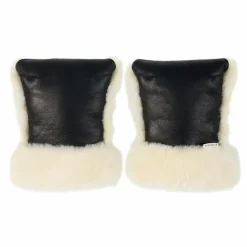 Clearance BINIBAMBA Moufles pour poussette en peau d'agneau | Milk