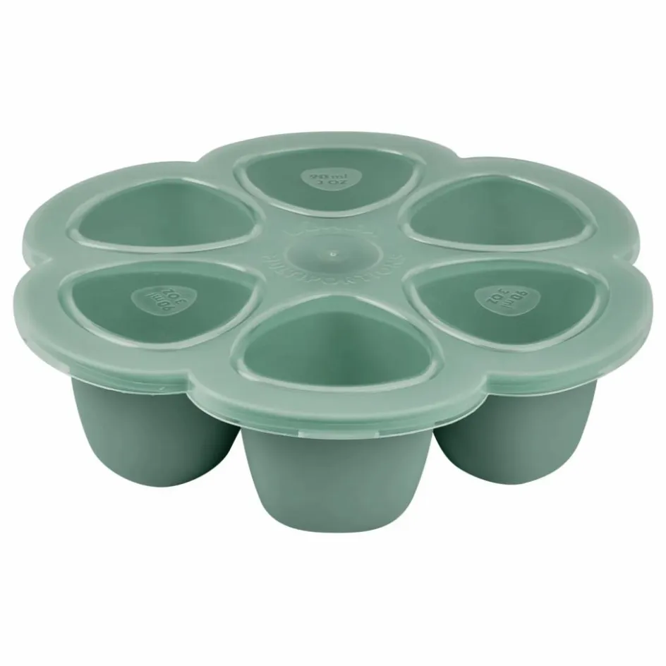 Best Béaba Moule multiportions en silicone - 6 x 90 ml | Sauge