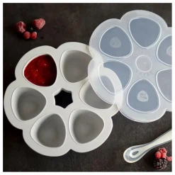 Discount Béaba Moule multiportions en silicone - 6x90 ml | Gris clair