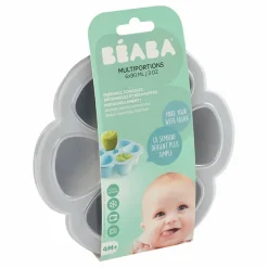 Discount Béaba Moule multiportions en silicone - 6x90 ml | Gris clair