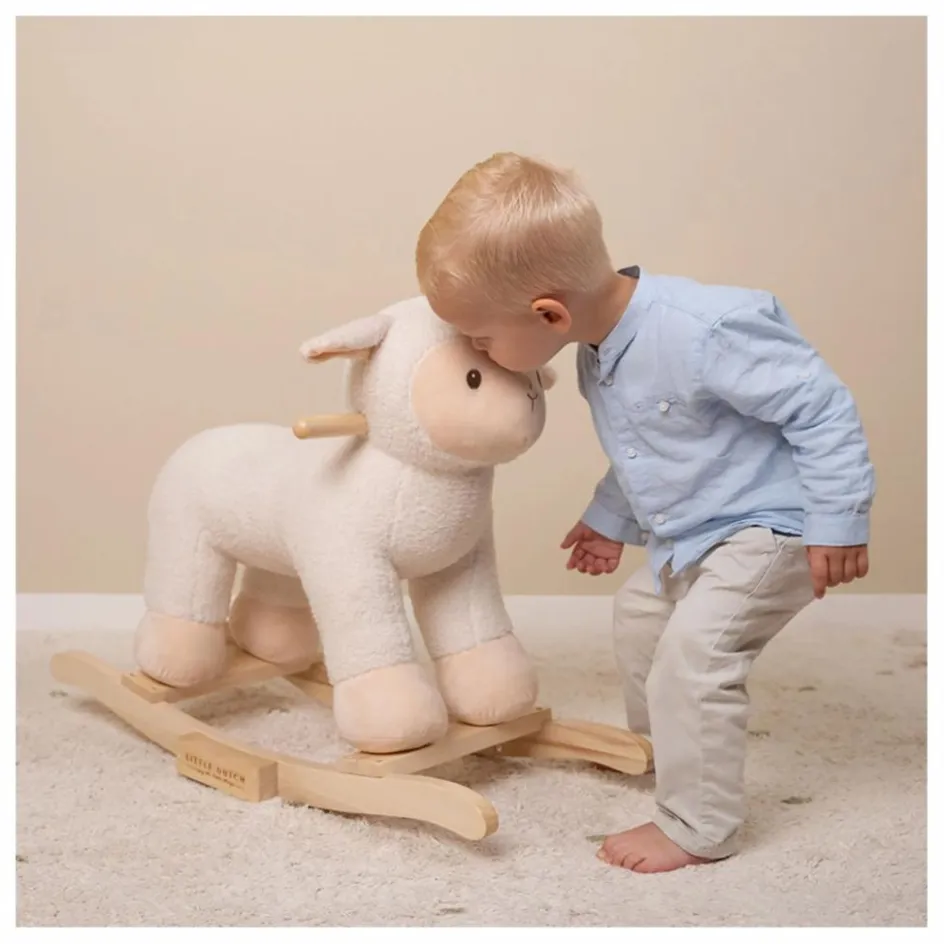 Little Dutch Mouton à bascule - Little Farm| Jouet À Bascule|Porteurs Et Trotteurs