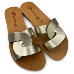 Outlet Mules Prune Métallisées | Femme Sandales, Espadrilles