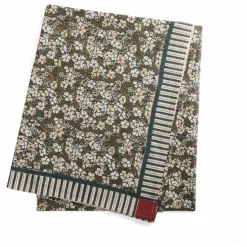 New Le Monde Sauvage Nappe en coton Impro kaki Sable