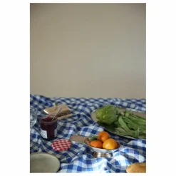 Online Gabrielle Paris Nappe en lin lavé Vichy | Bleu