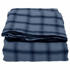 Le Monde Sauvage Nappe Highlands à carreaux en lin lavé || Linge De Table|Art De La Table
