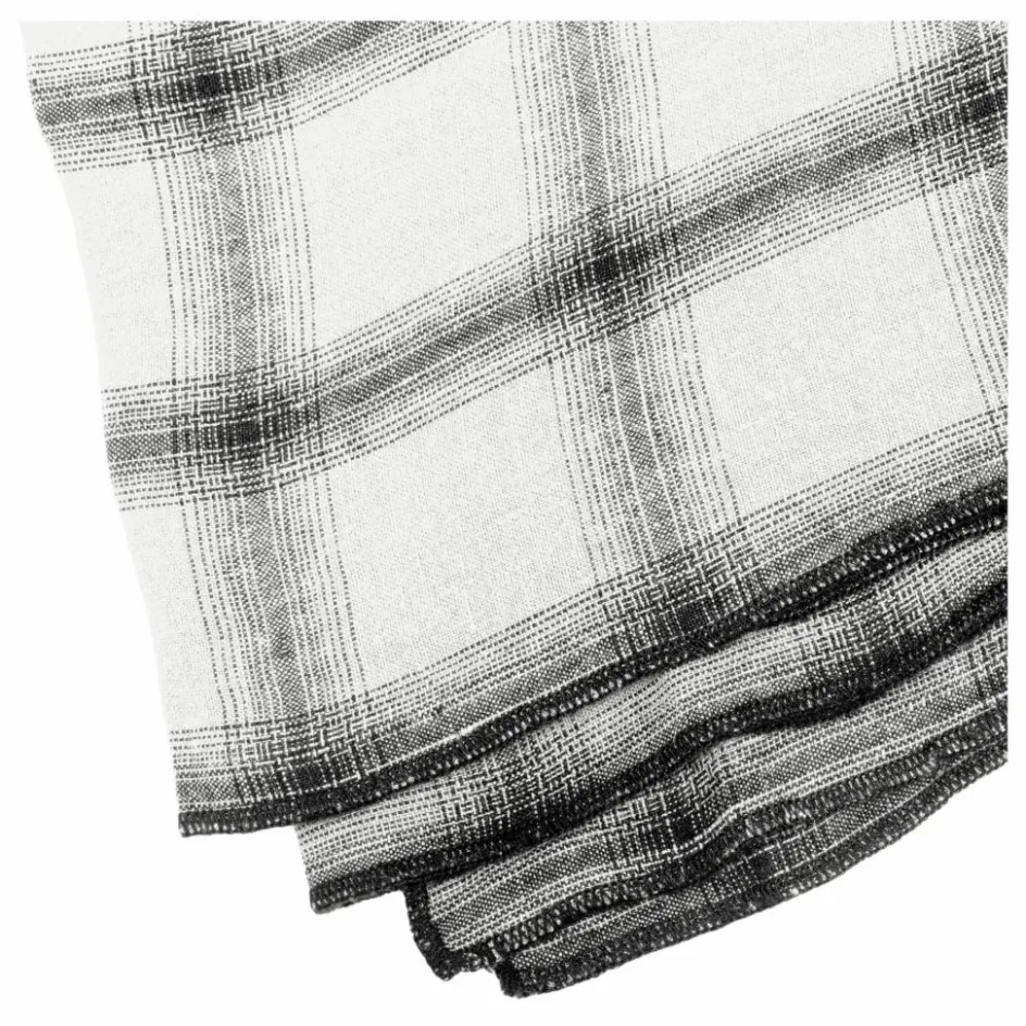 Hot Nappe Highlands à carreaux en lin lavé | Linge De Table|Art De La Table