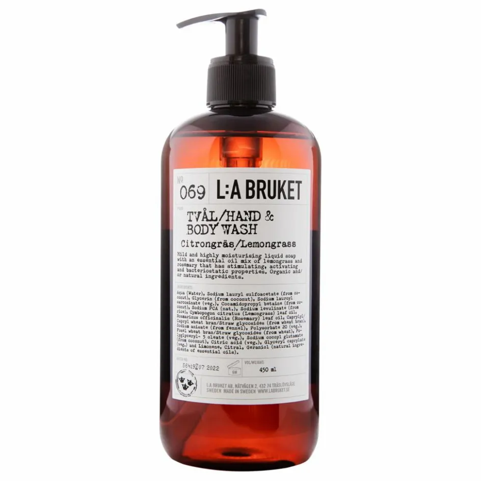 Homme/Femme L:A BRUKET Soins Du Corps|Soins, Wellness*Nettoyant mains & corps Citronnelle 069 - 450 ml