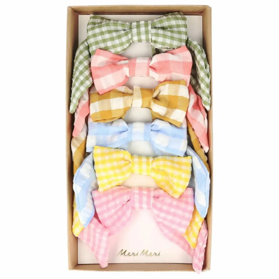 Enfant Meri Meri Accessoires De Mode*Nœuds vichy pour les cheveux - Set de 6