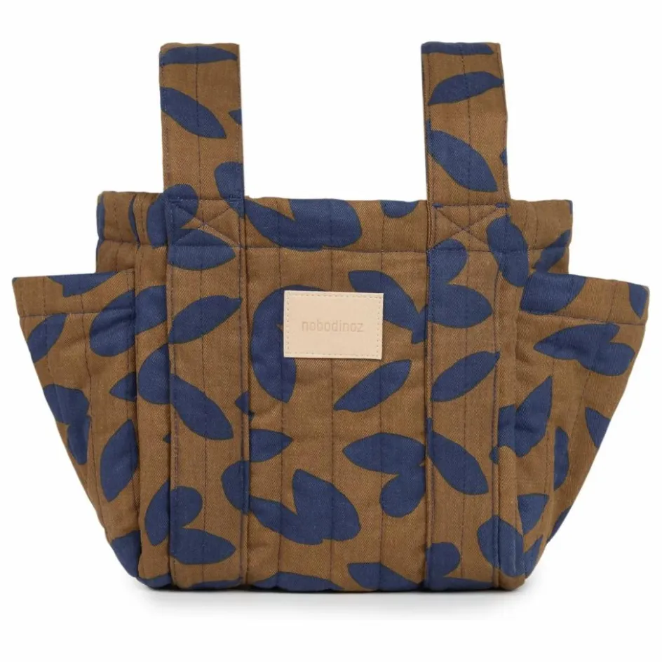 Nobodinoz Organisateur de poussette Hyde Park Blue Leaves || Puériculture|Accessoires De Poussettes